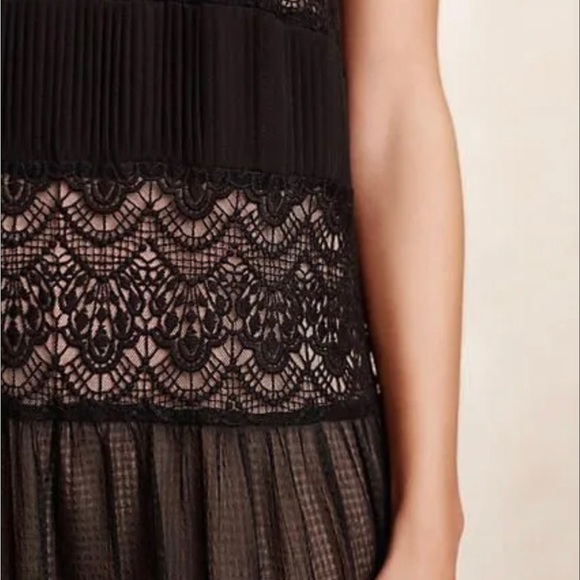 Anthropologie HD in Paris Villanelle Black Lace overlay Dress. Size S - Picture 11 of 12